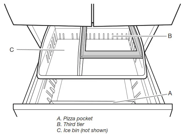 JENNAIR French Door RefrigeratorIce Bin (on some models)