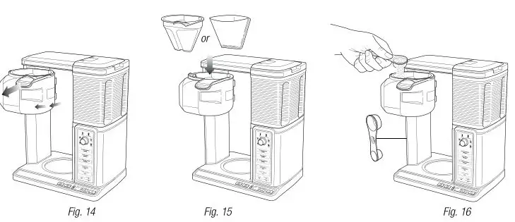 Ninja CF091 Coffee Bar - Fig 14,15,16