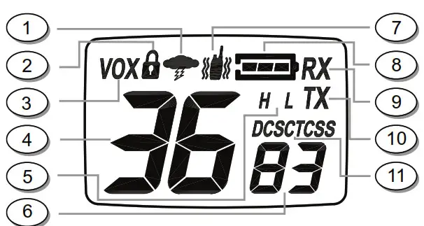 MIDLAND X-TALKER Two-Way Radios- LCD DISPLAY