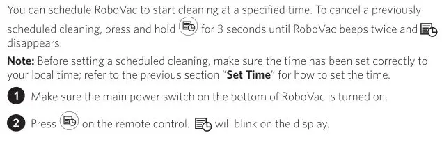 eufy T2108 RoboVac 11S - Set a Scheduled Cleaning 1