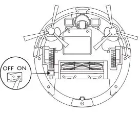 eufy T2108 RoboVac 11S - Turn on the main power switch on the bottom of RoboVac
