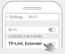 tp-link Universal Wi-Fi Range Extender - Connect your smartphone to the extender’s network TP-Link_Extender