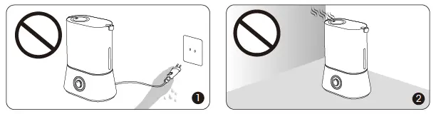 WHEN USING THE HUMIDIFIER 1