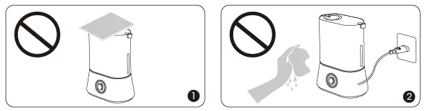 WHEN USING THE HUMIDIFIER 2