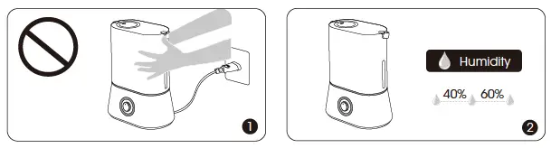 WHEN USING THE HUMIDIFIER 3