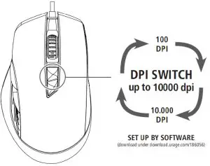 hama 186056 REAPER 700 Unleashed Mouse-SET UP BY SOFTWARE