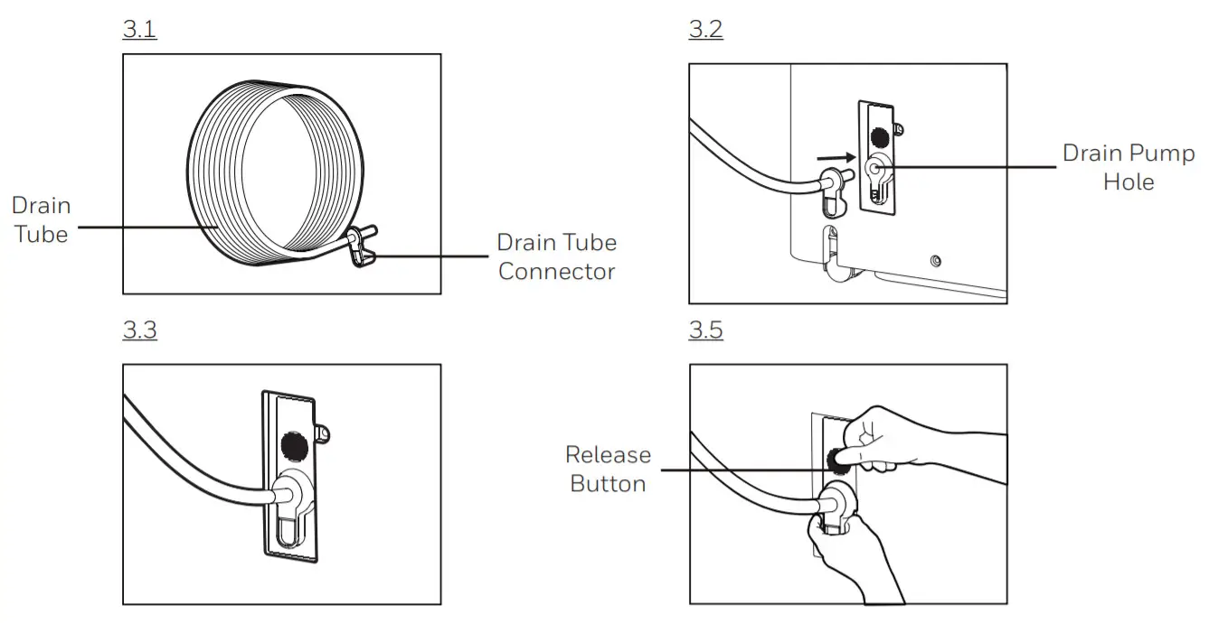 Honeywell Dehumidifier-Water Drainage