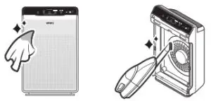 WINIX C535 3 Stage True HEPA Air Purifier with PlasmaWave Technology - Cleaning the Exterior & Interior