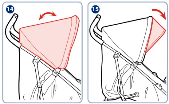 GRACO IM-000150F Travelite Lightweight Umbrella Stroller - Canopy 1