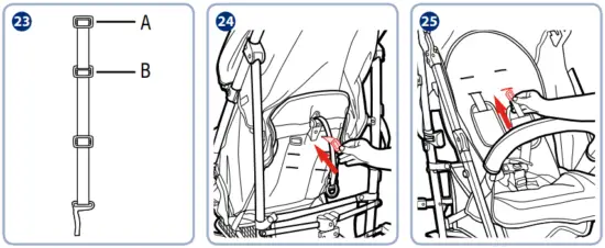 GRACO IM-000150F Travelite Lightweight Umbrella Stroller - Shoulder Harness Position