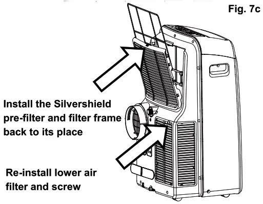 Whynter 14,000 BTU Portable Air Conditioner - Care and maintenance fig 7c