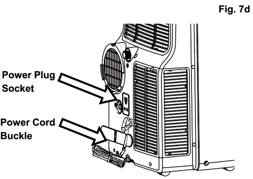 Whynter 14,000 BTU Portable Air Conditioner - Care and maintenance fig 7d
