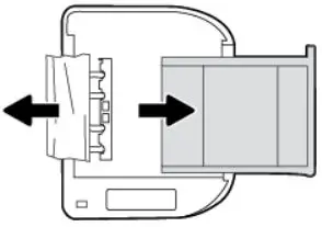 hp ENVY 4520 All-in-One Series - Check the gap in the printer where the input tray was