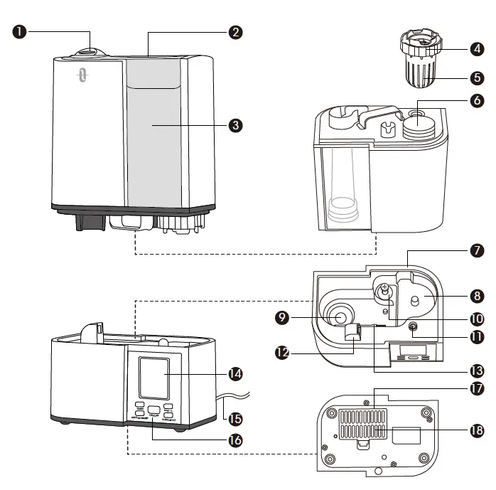 TAOTRONICS TT-AH001 Ultrasonic Cool Mist Humidifier 10