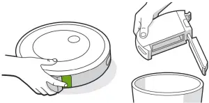 iRobot j7 Roomba Robot Vacuum Cleaner - Emptying the Bin 5