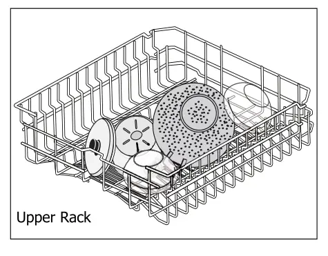 Frigidaire Dishwasher Fold-down Tines Upper Rack Image 1