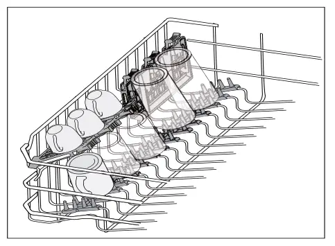Frigidaire Dishwasher Cup Shelf Holders