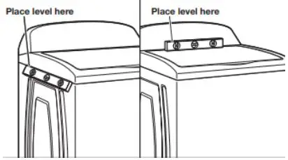 Whirlpool Top Load Washer - Check levelness of washer