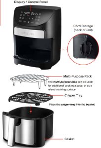 Gourmia GAF798 7 Quart Digital Air Fryer-KNOW YOUR AIR FRYER