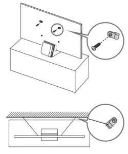 SAMSUNG Smart TV - Preventing the TV from falling