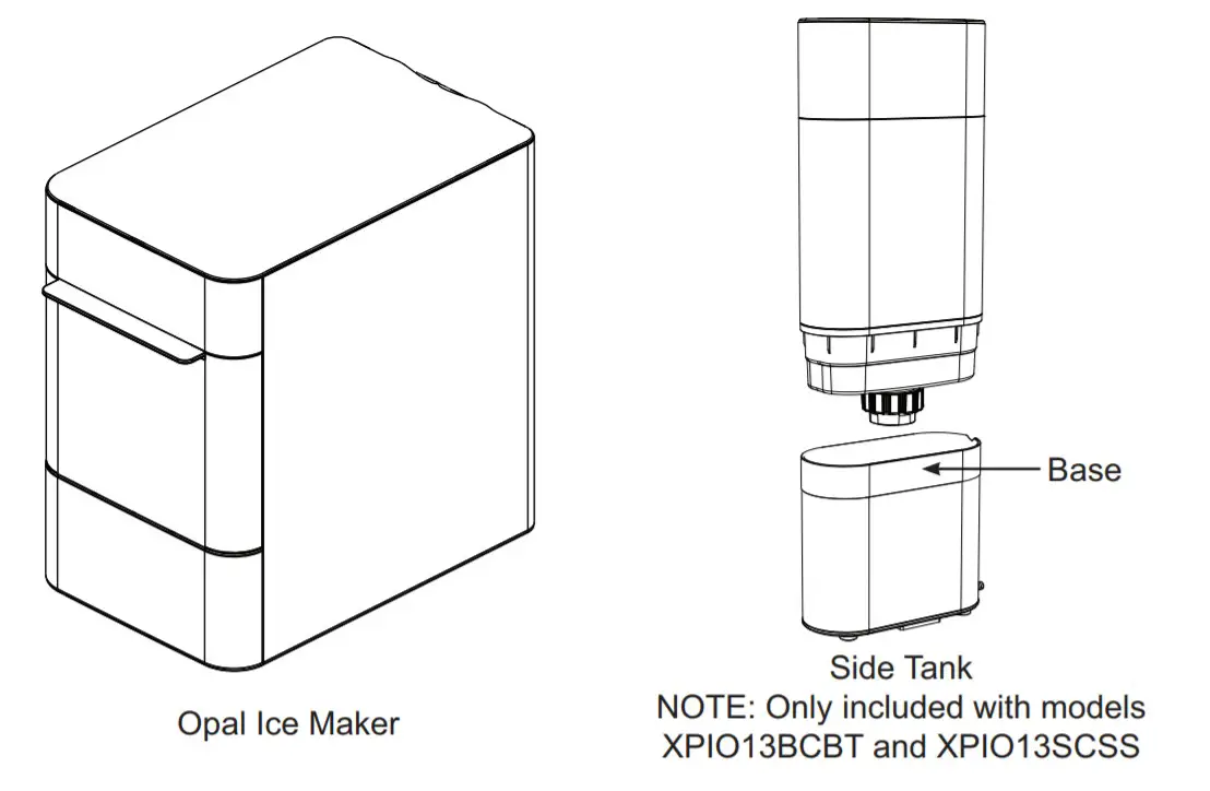 GE Appliances Opal 2.0 Ice Maker - Parts1