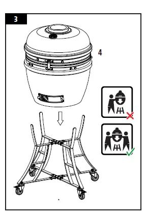 PIT BOSS PBK24 Ceramic Charcoal Barbecue FIG 4