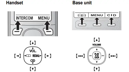 Handset and Base unit
