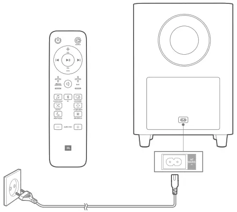 Pairing with the subwoofer