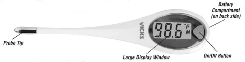 Vicks V900F/V901F Digital Thermometer Instruction Manual