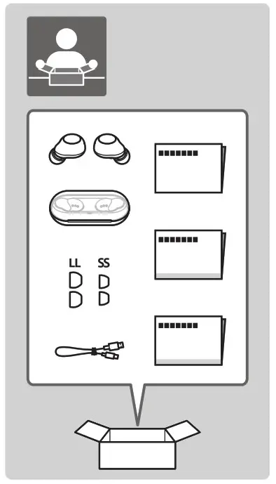 SONY WF-C500 YY2952 Wireless Stereo Headset-Unpack