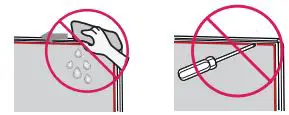 LG LED TV Owner’s Manual - cleaning the product, be careful not to allow any liquid or foreign objects