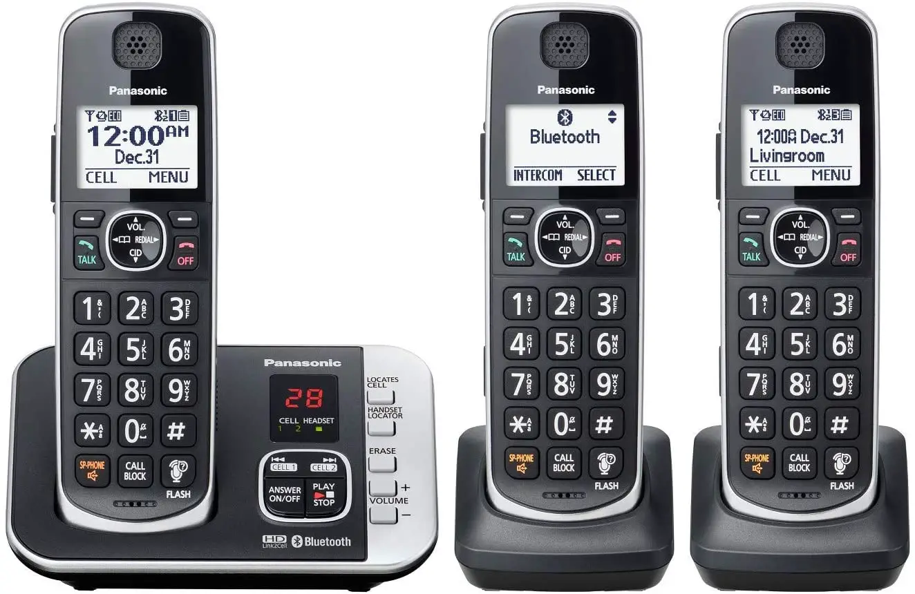 Panasonic Cordless Telephone with Digital Answering Machine Operating Instruction Manual Model #KX-TGE632/ KX-TGE633/ KX-TG3834/ KX-TGE645/ KX-TG3845 - Manualsee