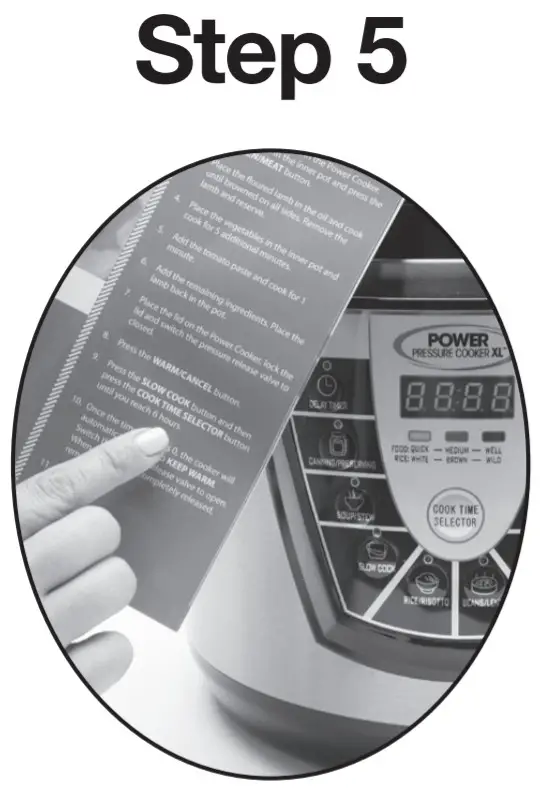 POWER Pressure Cooker XL User Guide Manualsee