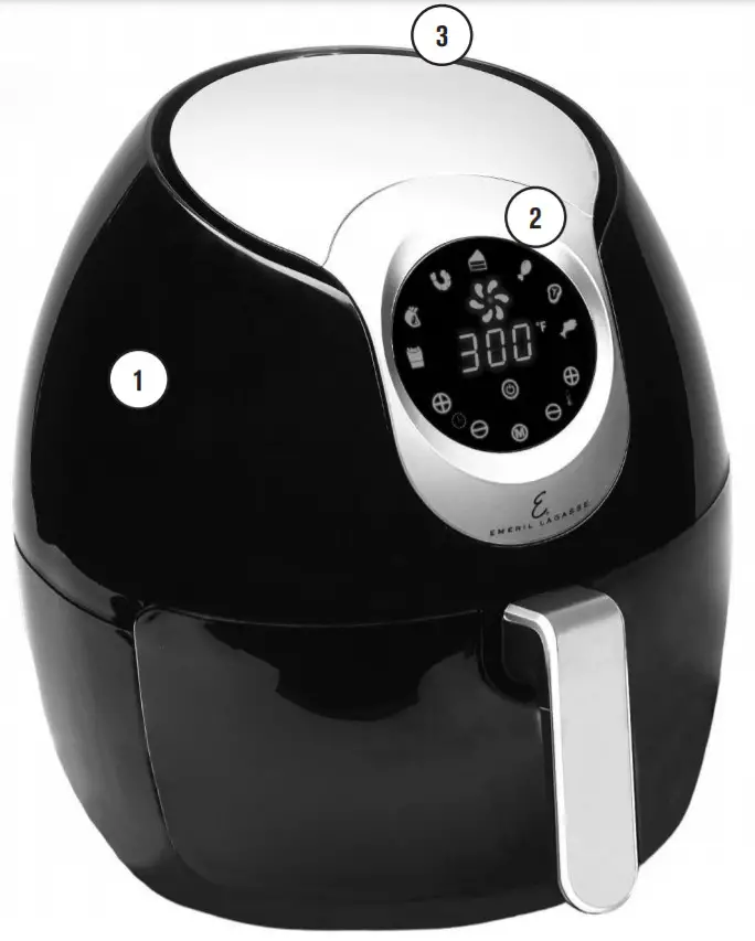 EMERIL LAGASSE HF-196DT Air Fryer - Parts1